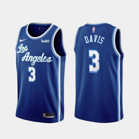 Custom Men Los Angeles Lakers #3 Anthony Davis Jersey NBA Jerseys->customized nfl jersey->Custom Jersey